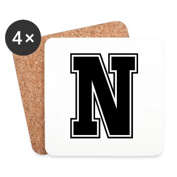 n - Coasters (set of 4) - white - Front
