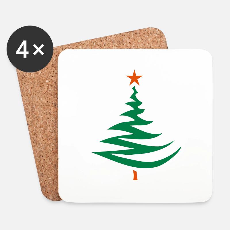 tannenbaum design - Untersetzer (4er-Set) - Weiß