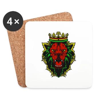 LION OF JUDAH - Untersetzer (4er-Set) - Weiß - Vorne