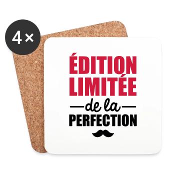 édition limitée de la perfection - Dessous de verre (lot de 4) - blanc - Devant