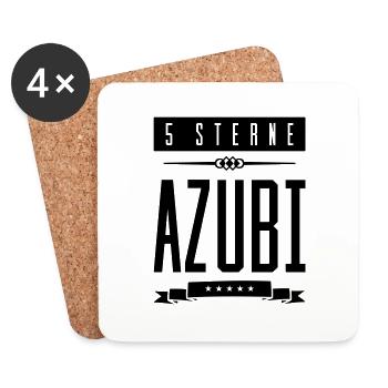 5 sterne azubi - Untersetzer (4er-Set) - Weiß - Vorne