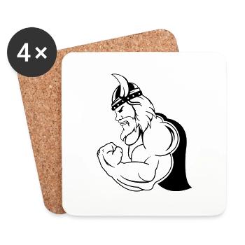 strong viking 01 - Untersetzer (4er-Set) - Weiß - Vorne