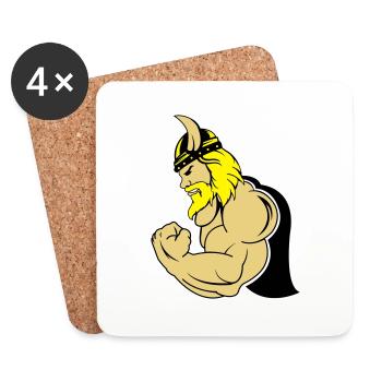 strong viking 02 - Untersetzer (4er-Set) - Weiß - Vorne