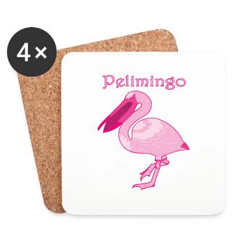 Pelimingo - Coasters (set of 4) - white - Front