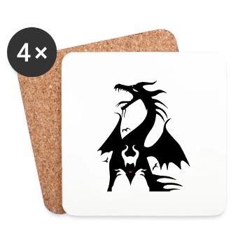 Maleficent - Coasters (set of 4) - white - Front