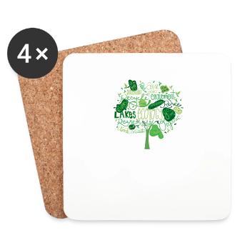 Climate Climate Change Environment Strike Climate - Coasters (set of 4) - white - Front