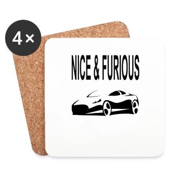 Sports car drivers racing cars motorsport tuning - Coasters (set of 4) - white - Front