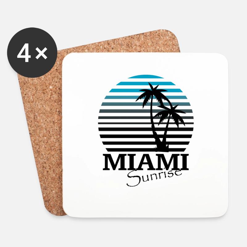 Florida - Untersetzer (4er-Set) - Weiß