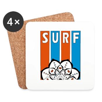 Surf - Coasters (set of 4) - white - Front