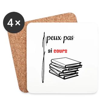 Etude - Dessous de verre (lot de 4) - blanc - Devant