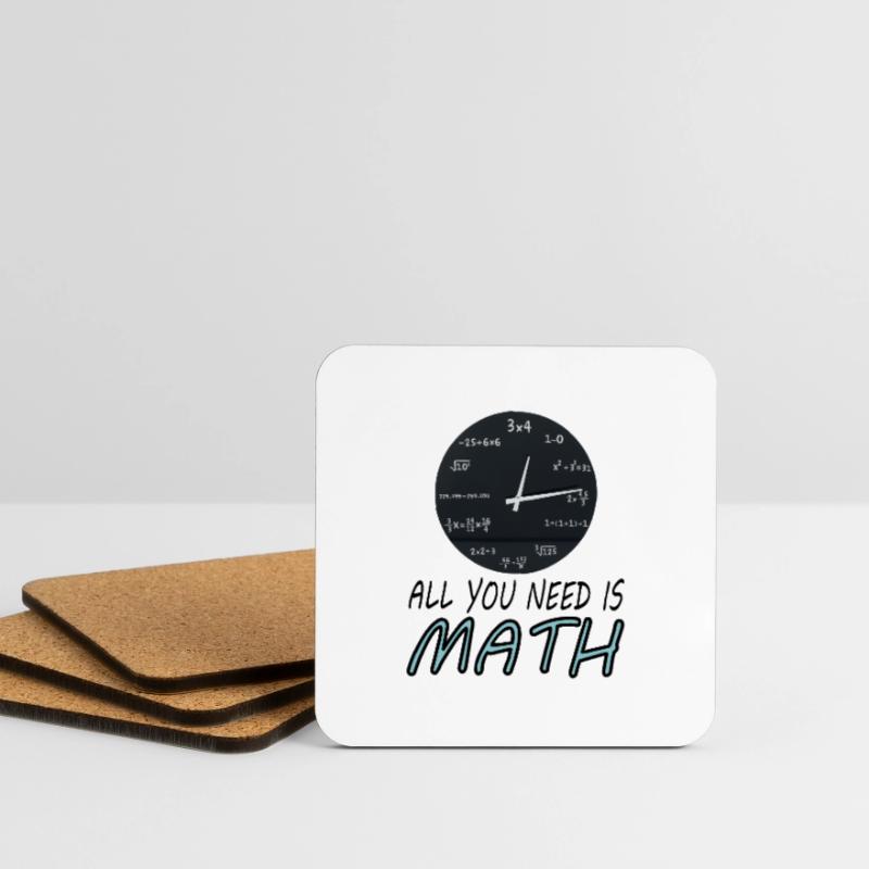 Study Math Student Math Study Gift Coasters (set of 4)