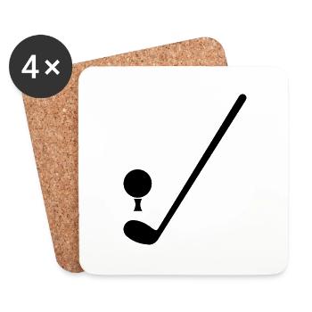 golf sport - Untersetzer (4er-Set) - Weiß - Vorne