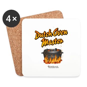 Dutch Oven Master - Untersetzer (4er-Set) - Weiß - Vorne