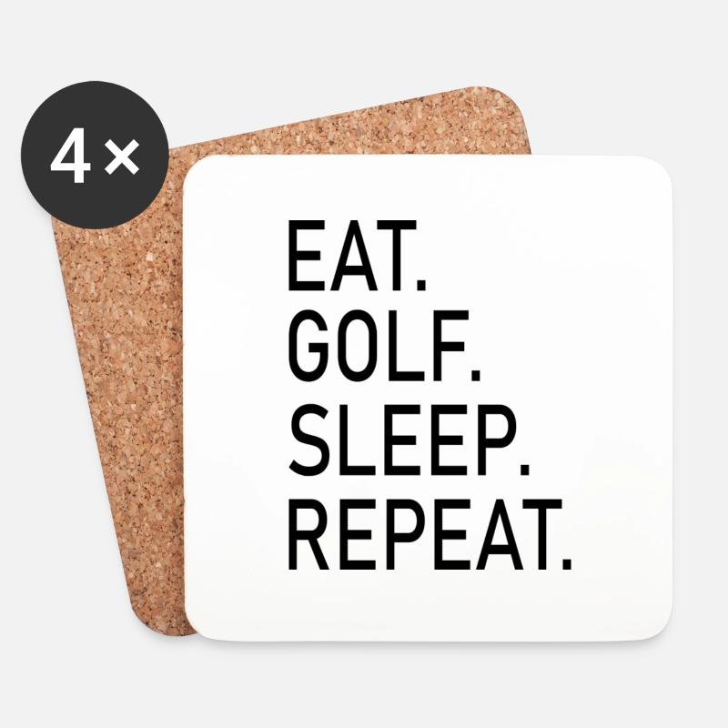 golf sport - Untersetzer (4er-Set) - Weiß