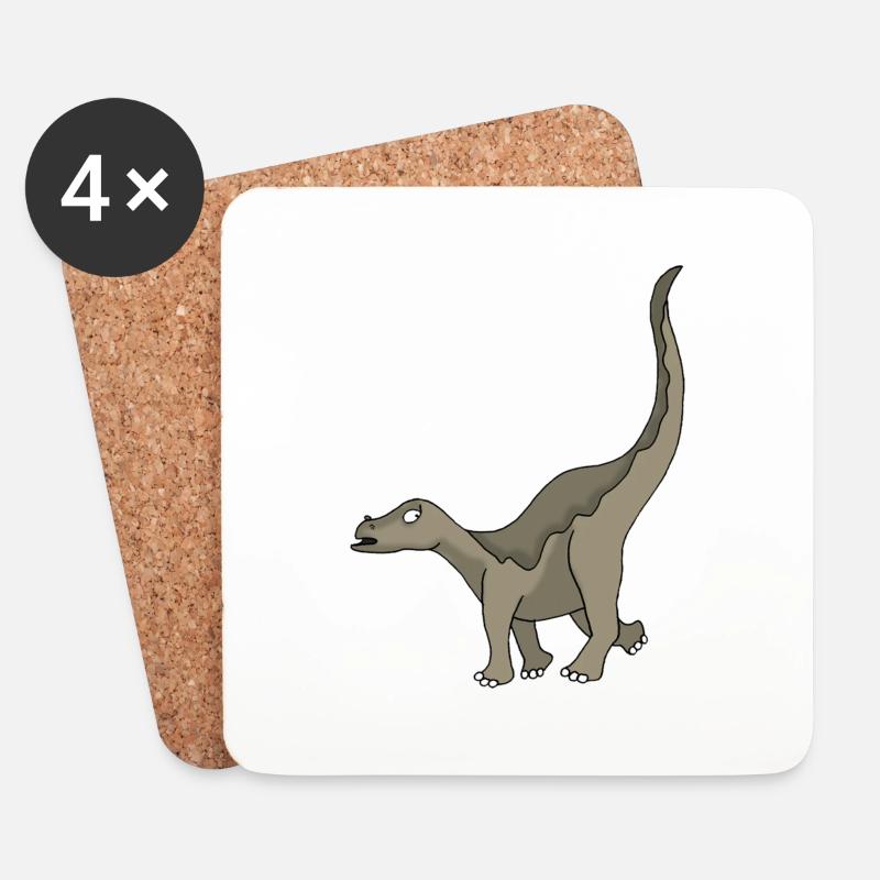 Dino 21 - Untersetzer (4er-Set) - Weiß