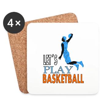Basketball Games Basketball Player Gift Idea - Coasters (set of 4) - white - Front