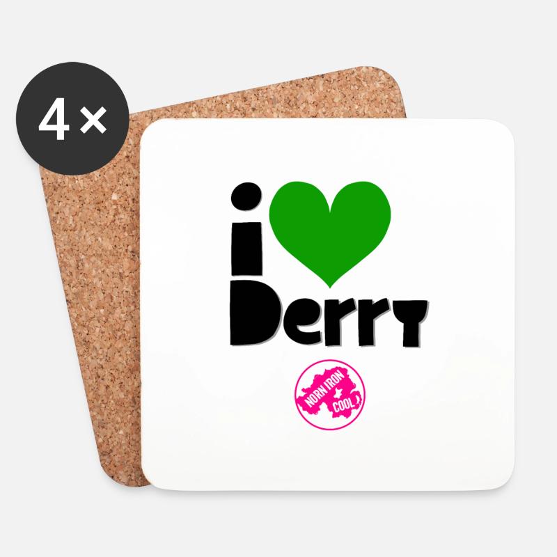 Derry - Untersetzer (4er-Set) - Weiß