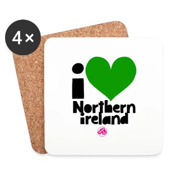 Irlande du Nord - Dessous de verre (lot de 4) - blanc - Devant