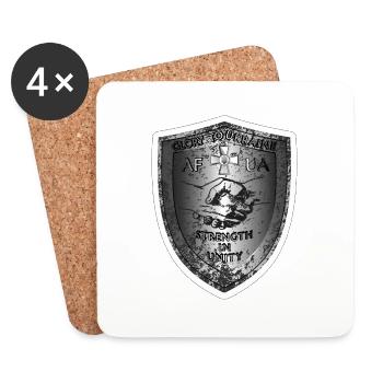 Print Unity ukraine - Coasters (set of 4) - white - Front