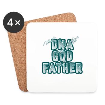 I took a DNA test and God is my father 12 - Coasters (set of 4) - white - Front
