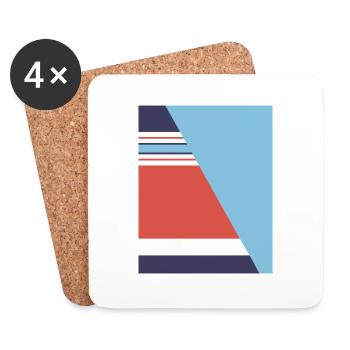 England 1990 Football - Coasters (set of 4) - white - Front