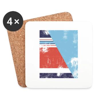 England 1990 - Coasters (set of 4) - white - Front