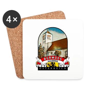 Salzburg Bürmoos Österreich Souvenir - Untersetzer (4er-Set) - Weiß - Vorne