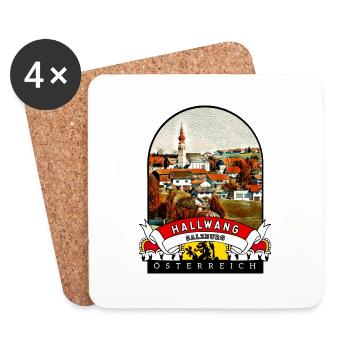 Salzburg Hallwang Österreich Souvenir - Untersetzer (4er-Set) - Weiß - Vorne