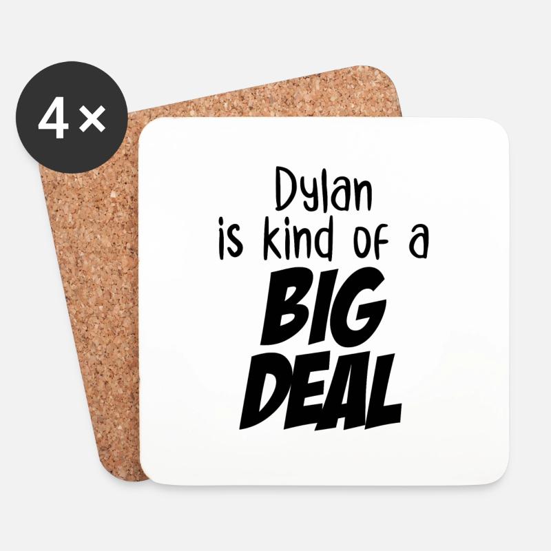 Dylan ist eine große Sache - Untersetzer (4er-Set) - Weiß