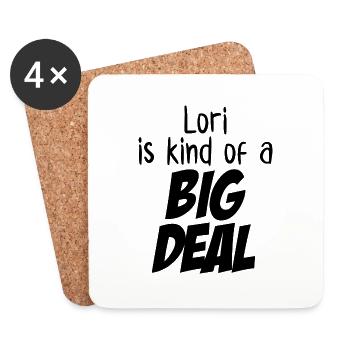 Lori ist eine große Sache - Untersetzer (4er-Set) - Weiß - Vorne