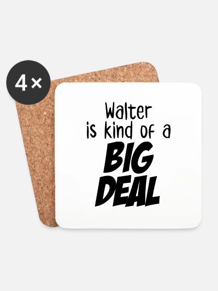Walter ist eine große Sache - Untersetzer (4er-Set) - Weiß