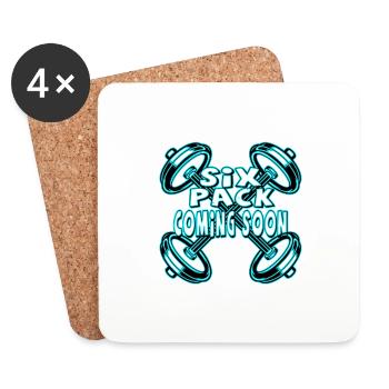 Six Pack Coming Soon 22 - Untersetzer (4er-Set) - Weiß - Vorne