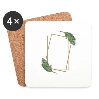 Partenaire Look Couple Partenaire Couple Couple Famille - Dessous de verre (lot de 4) - blanc - Devant