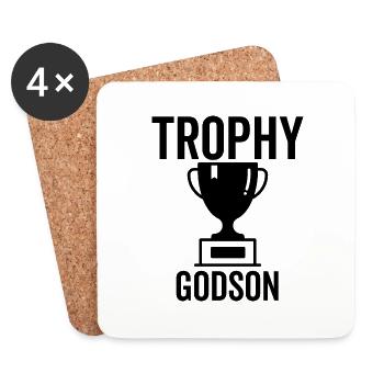 Trophée Godson - Dessous de verre (lot de 4) - blanc - Devant