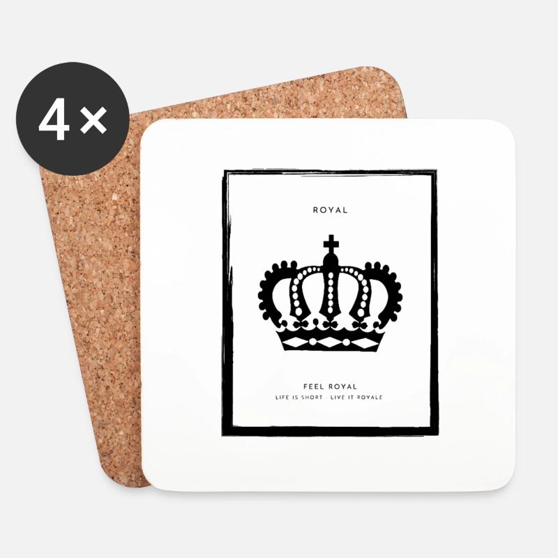 ROYALE - Untersetzer (4er-Set) - Weiß
