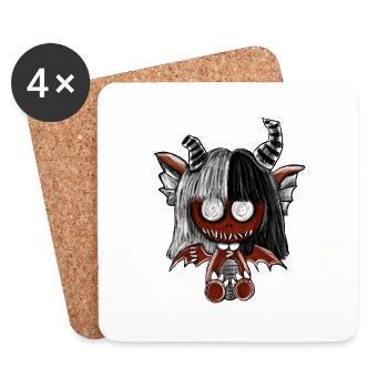 devil - Untersetzer (4er-Set) - Weiß - Vorne