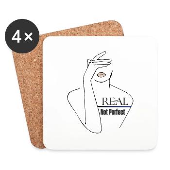 real not perfect - Dessous de verre (lot de 4) - blanc - Devant