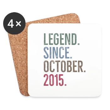 Legende seit Oktober 2015 - Untersetzer (4er-Set) - Weiß - Vorne