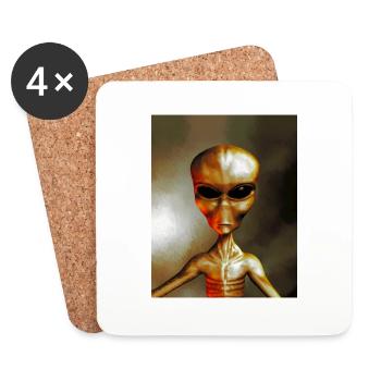 Alien - Coasters (set of 4) - white - Front