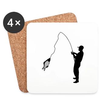 Angler - Coasters (set of 4) - white - Front