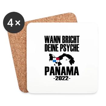 WANN BRICHT DEINE PSYCHE PANAMA - Untersetzer (4er-Set) - Weiß - Vorne