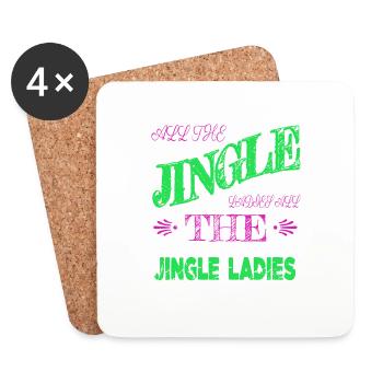 Idée cadeau d’anniversaire amusant sous le sapin Noël - Dessous de verre (lot de 4) - blanc - Devant