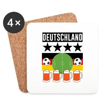 Germany Football - Coasters (set of 4) - white - Front