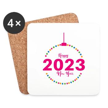Design year 2023 - Coasters (set of 4) - white - Front