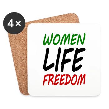 Women life freedom - Coasters (set of 4) - white - Front
