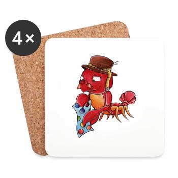 Zodiac: Cancer - Coasters (set of 4) - white - Front