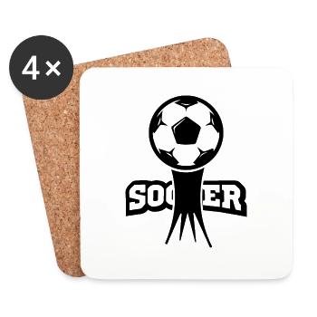 Fußball Soccer - Coasters (set of 4) - white - Front