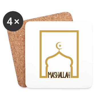 Mashalla - Untersetzer (4er-Set) - Weiß - Vorne