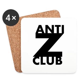 Anti z club - Dessous de verre (lot de 4) - blanc - Devant