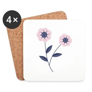 Florist Flower Plant Nature Gardener - Coasters (set of 4) - white - Front